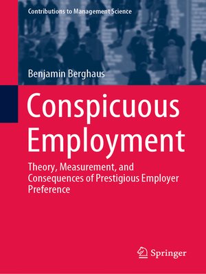 cover image of Conspicuous Employment